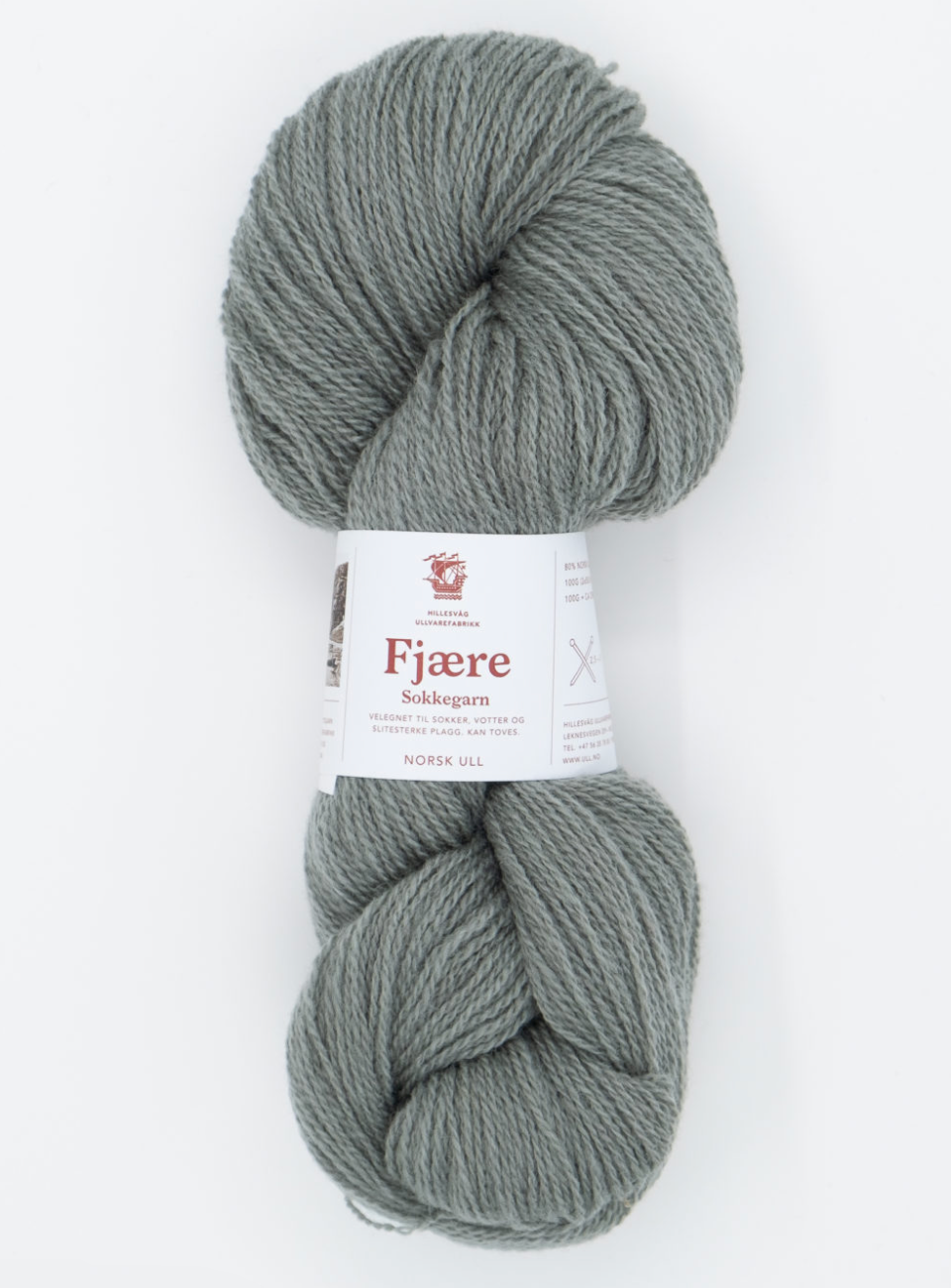 Fjære sokkegarn - 556 Salvie