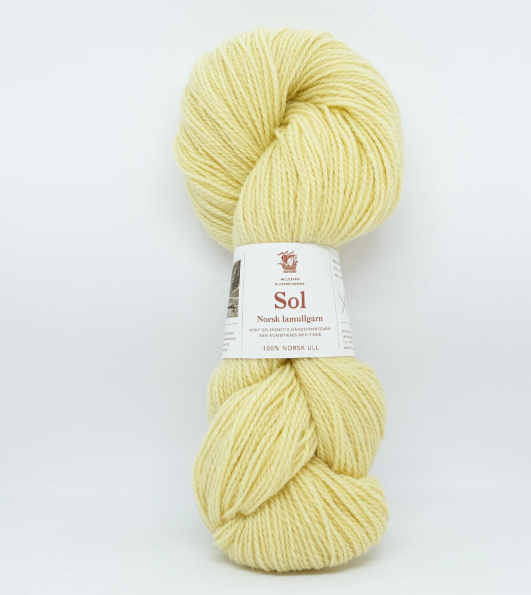 Sol lamullgarn - 401 Lys gul