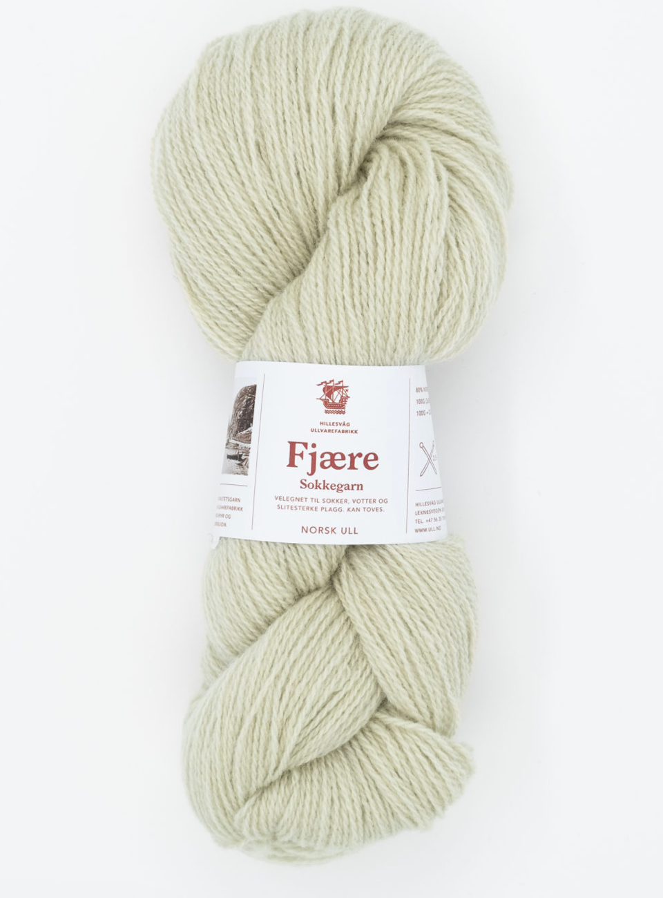 Fjære sokkegarn - 557 Lys lindegrønn