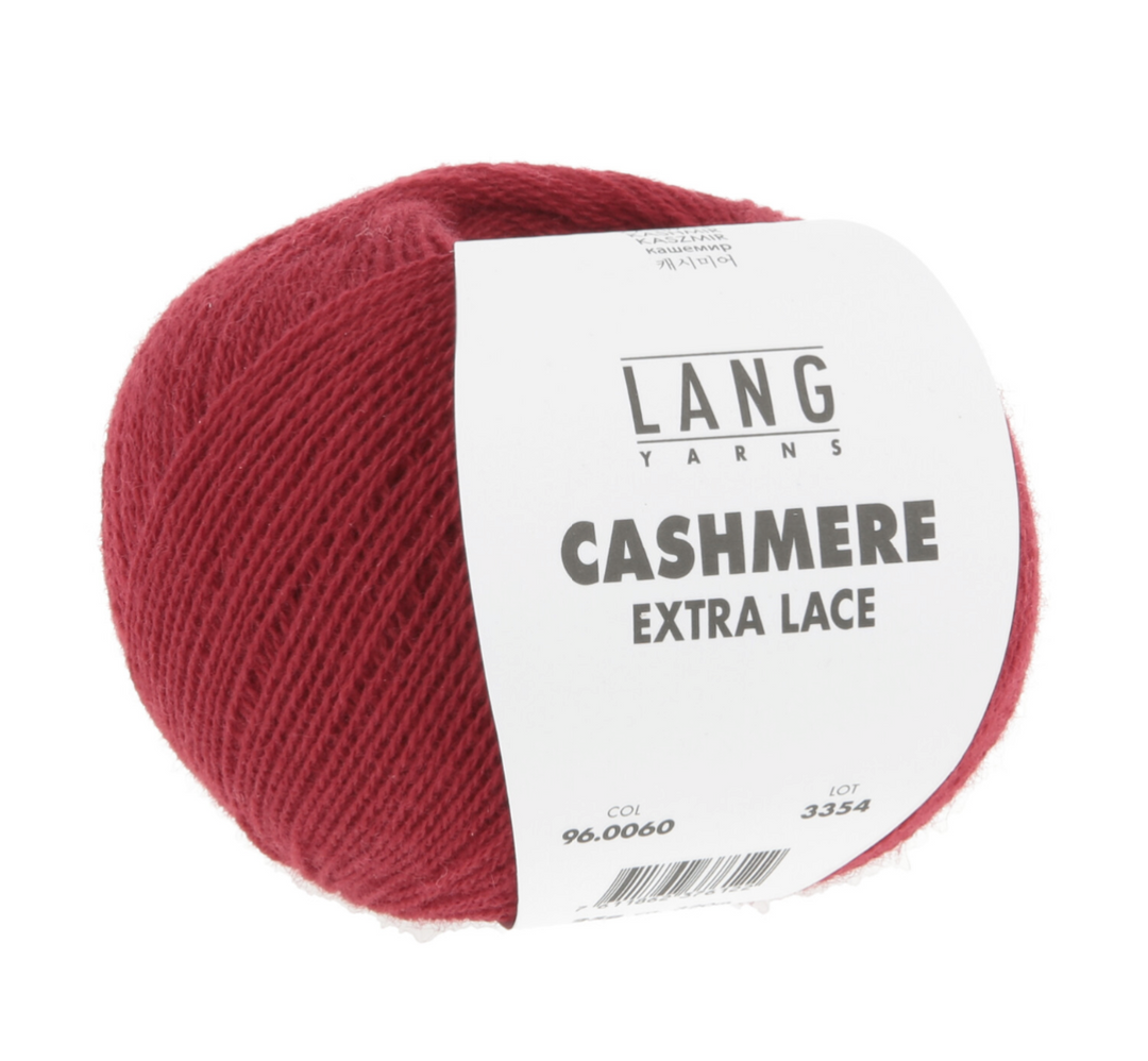 Cashmere Extra Lace - 60 Rød