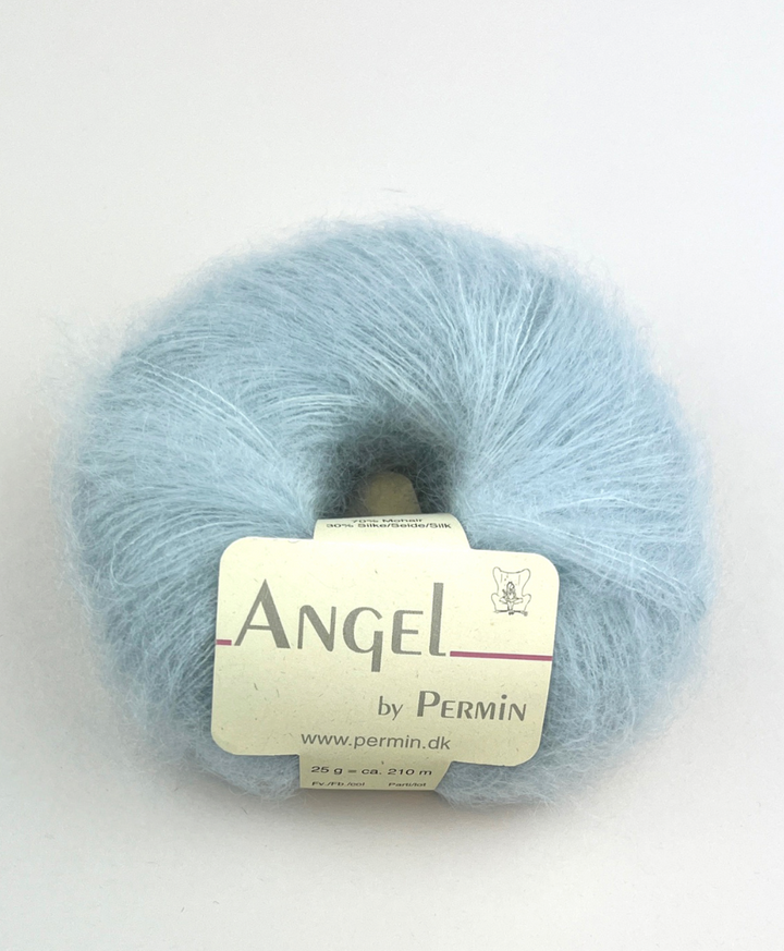 Cumulus bluse O-neck i dobbel-tråd Angel - garnpakke