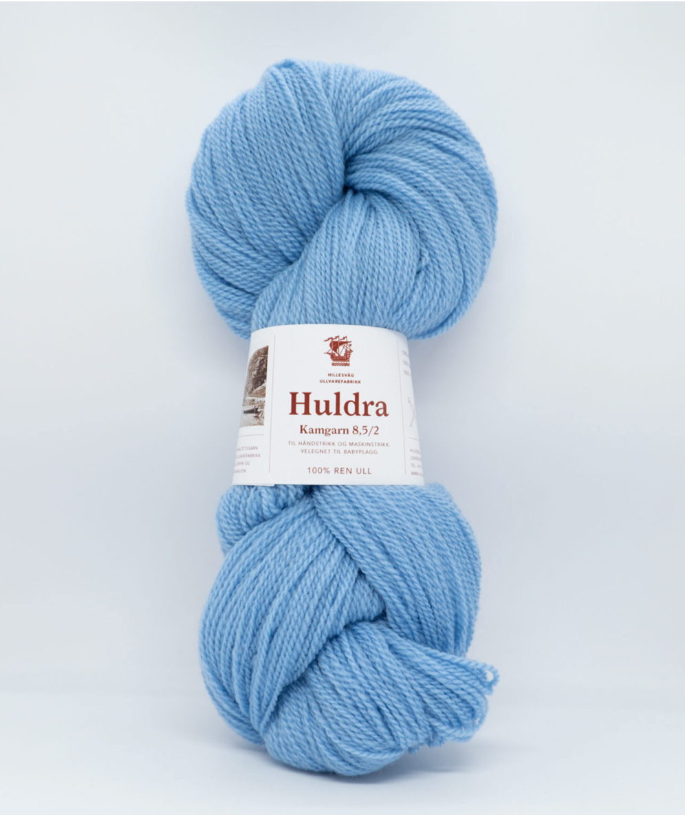 Huldra kamgarn - 8018 Varm lyseblå