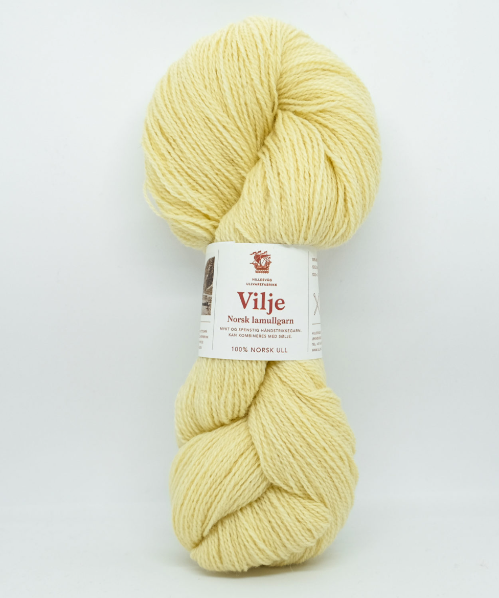 Vilje lamullgarn - 401 Lys gul