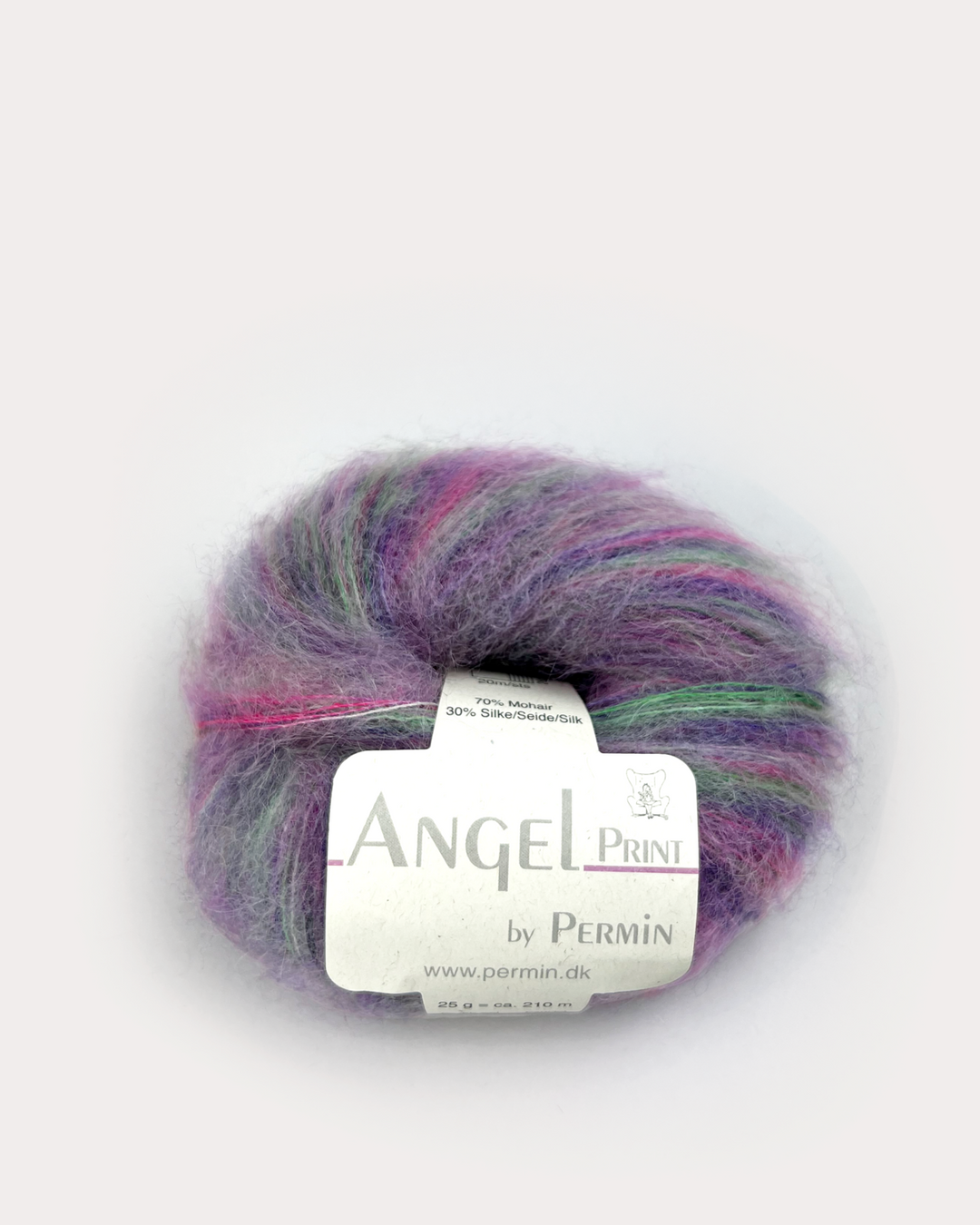 Angel Print - 65 Lilla/pink/grøn