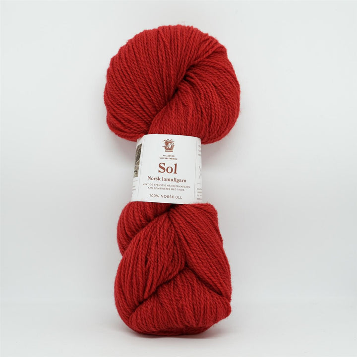 Sol lamullgarn - 406 Rød