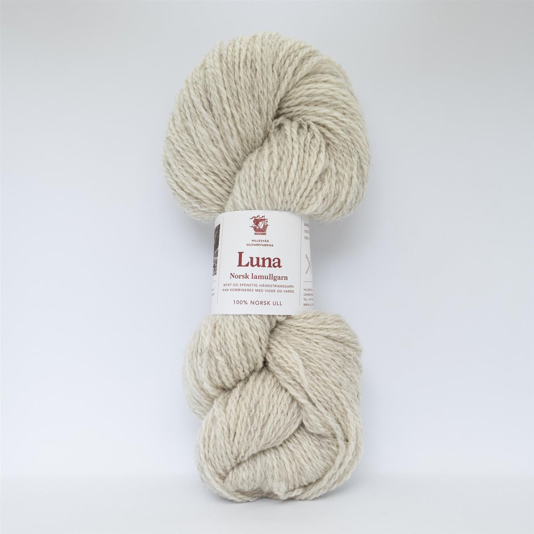 Luna lamullgarn - 449 Melert lys beige