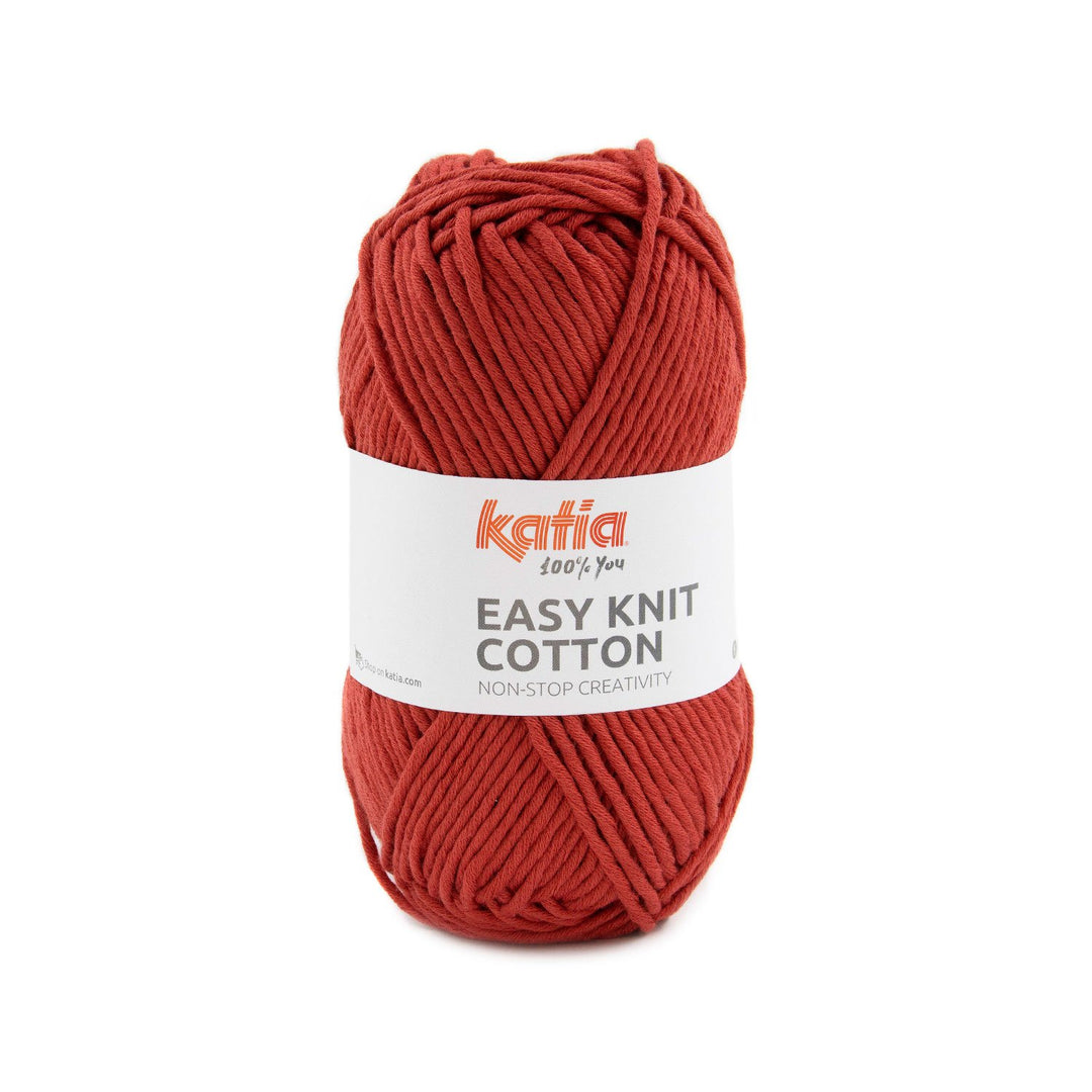 Easy knit cotton - 4 Varm rød