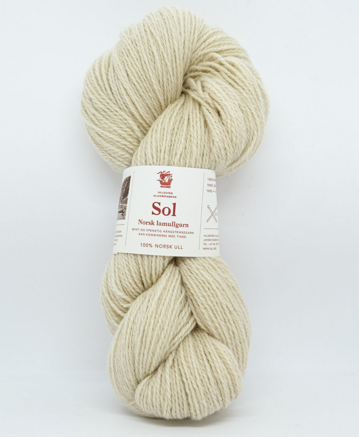 Sol lamullgarn - 420 Ecru