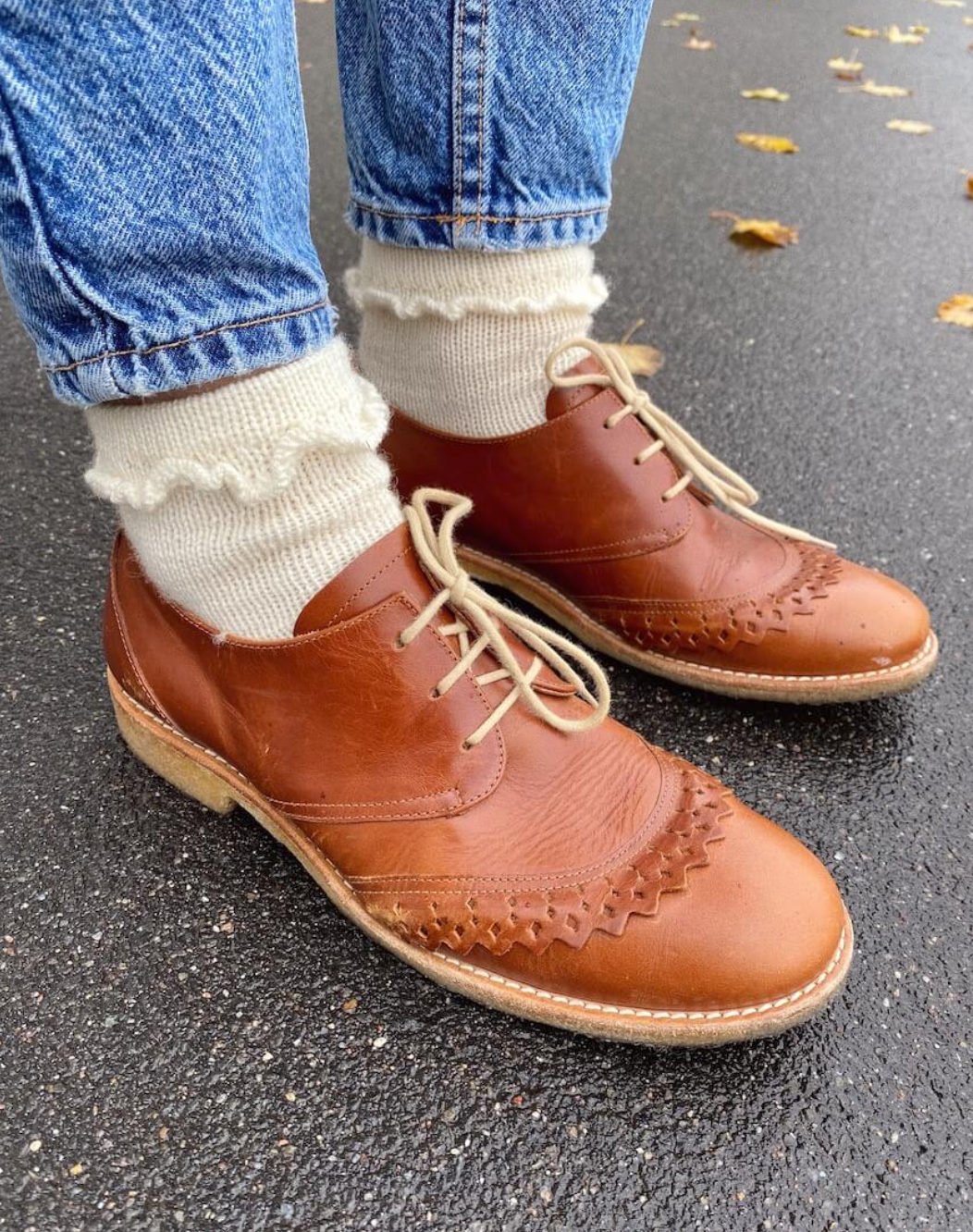 Ruffle socks - trykket på papir