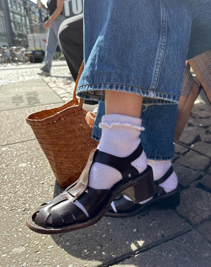 Ruffle socks - trykket på papir