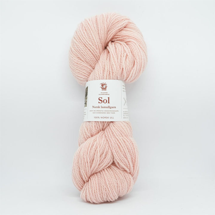 Sol lamullgarn - 416 Blek rosa