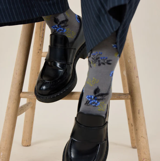 Bloom Socks, Grey