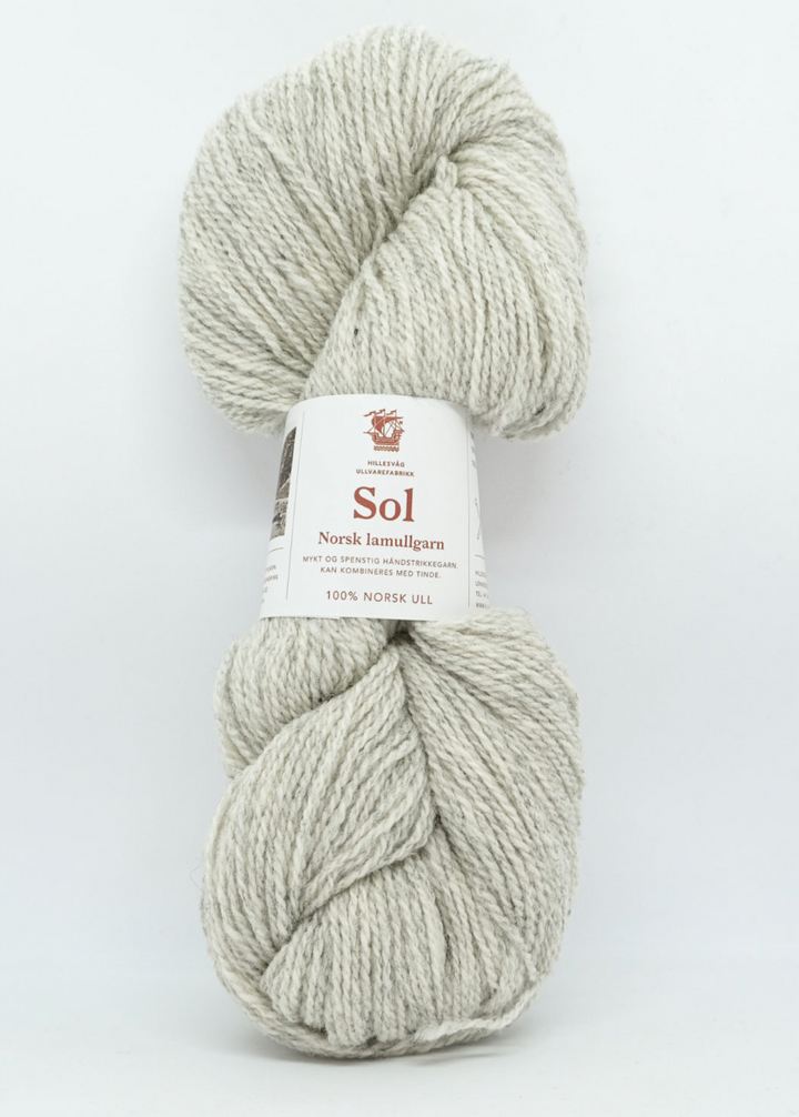Sol lamullgarn - 413 Melert lys grå