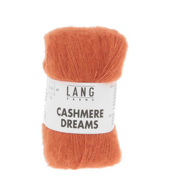 CASHMERE DREAMS - 159 Knæsj oransje