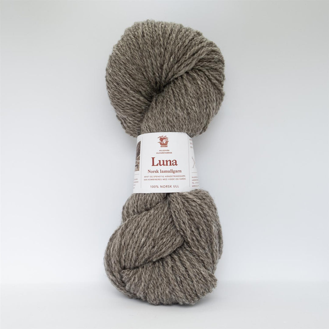 Luna lamullgarn - 451 Melert mellombrun