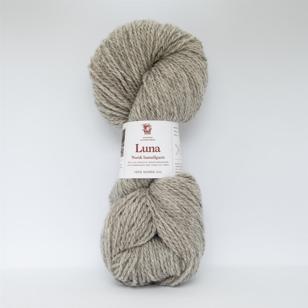 Luna lamullgarn - 450 Melert lys brun