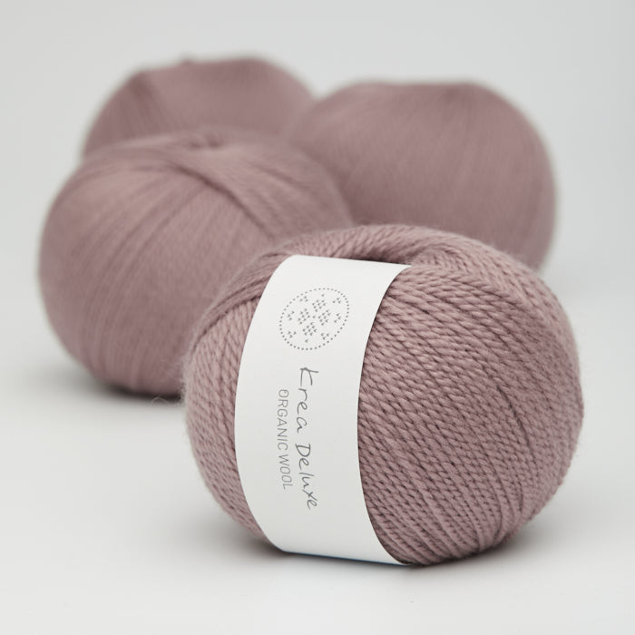 Organic Wool - Støvet rosa