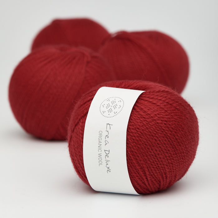Organic Wool - 35 Rød