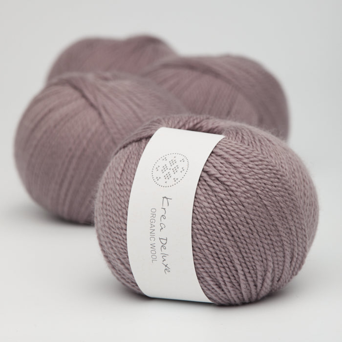 Organic Wool - Støvet lavendel