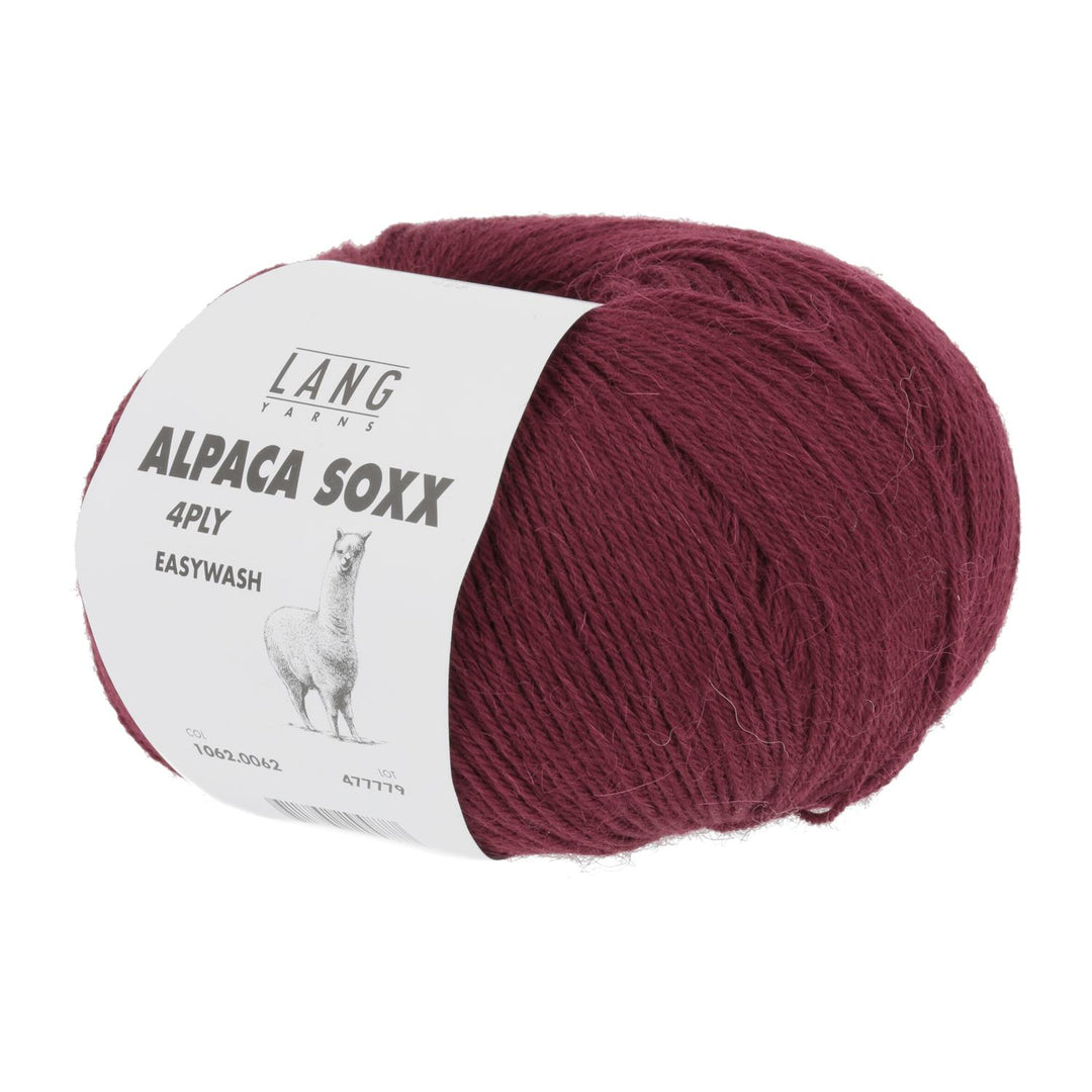 ALPACA SOXX 4-PLY - 62 burgundy