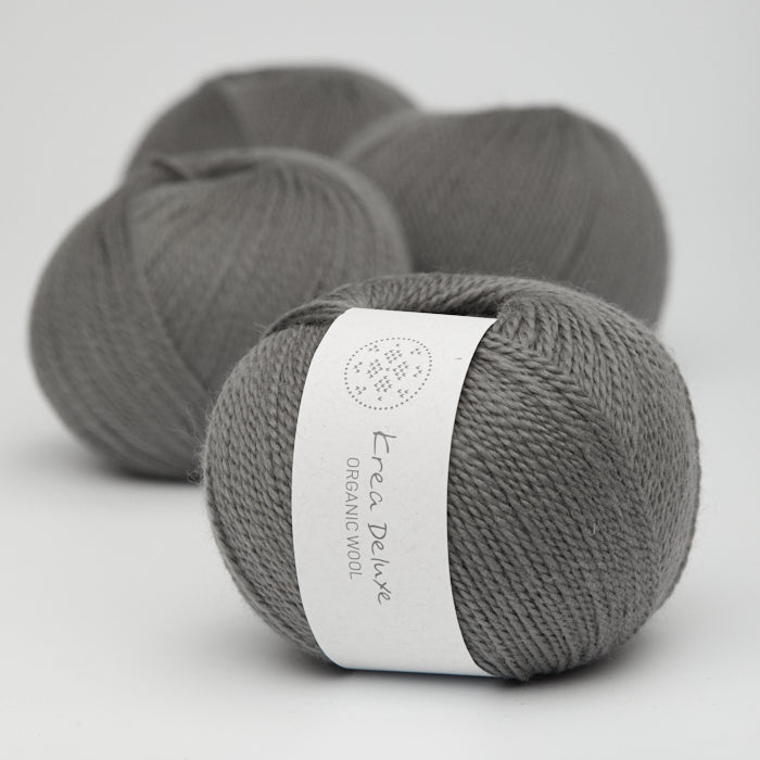 Organic Wool - Mørk grå